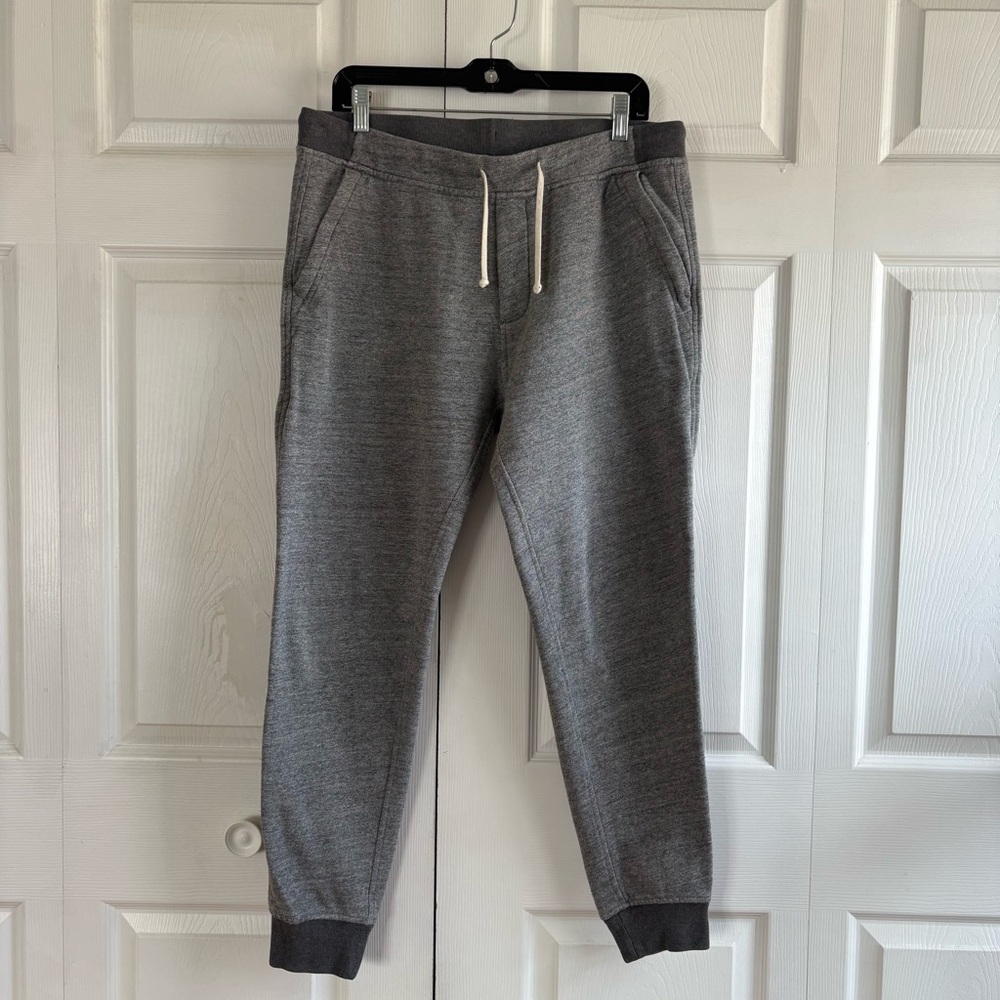 J.Crew Pants Mens M Gray‎ Knit Goods Joggers Slim Casual Fleece Sweatpants Soft